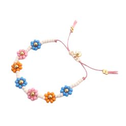 LOVEissue_bracelet_daisy_macrame_blue_orange_pink