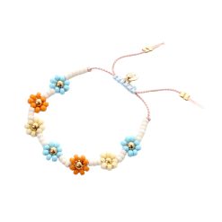 LOVEissue_bracelet_daisy_macrame_orange_babyblue_sunshine
