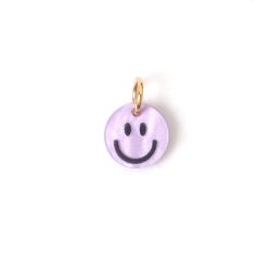Charm | Smiley resin lila