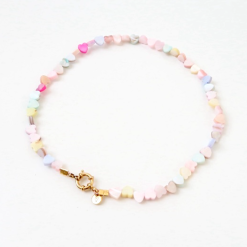 Necklace | Seashelly hearts pastel