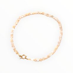 Necklace | Seashelly hearts beige
