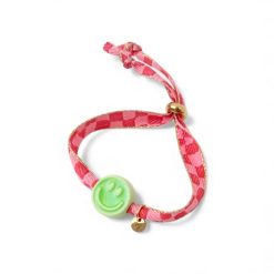 Bracelet | Happy smiley2.0 green patchcheck