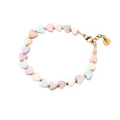 Bracelet | Shell hearts Pastels T3