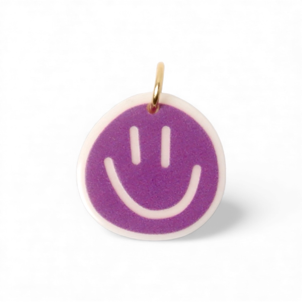 Charm | Big purple smiley