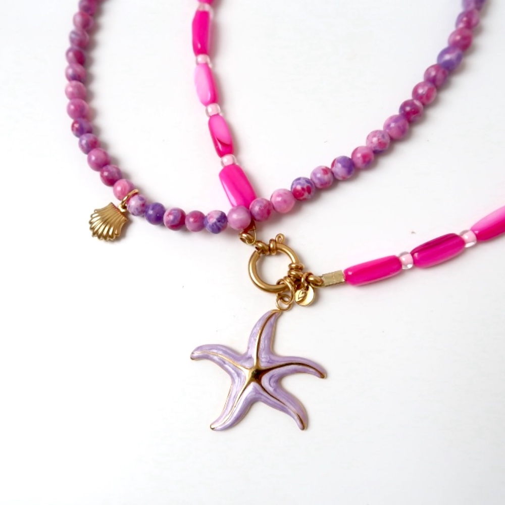 Charm | Big lilac starfish alt view