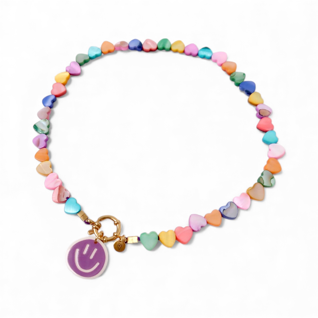 Necklace | Necklace seashelly Big hearts alt view