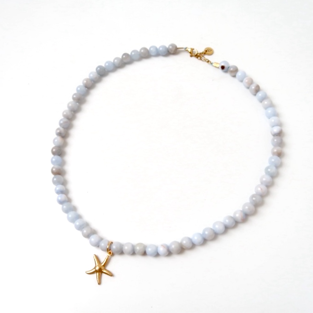 Necklace | Softblue starfish