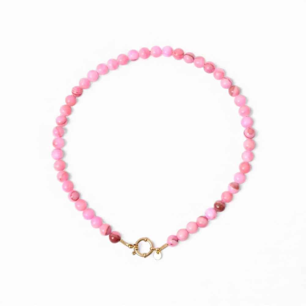 Necklace | Necklace pink beads