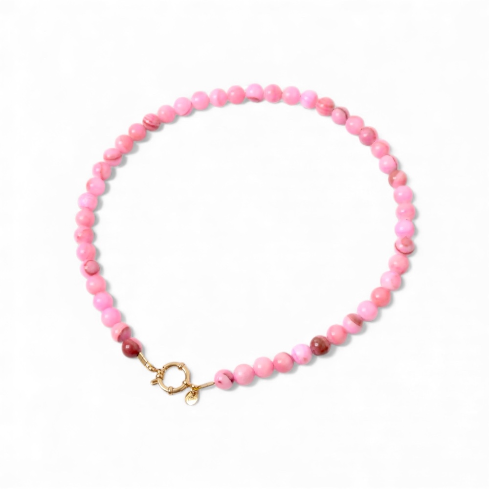 Necklace | Necklace pink beads