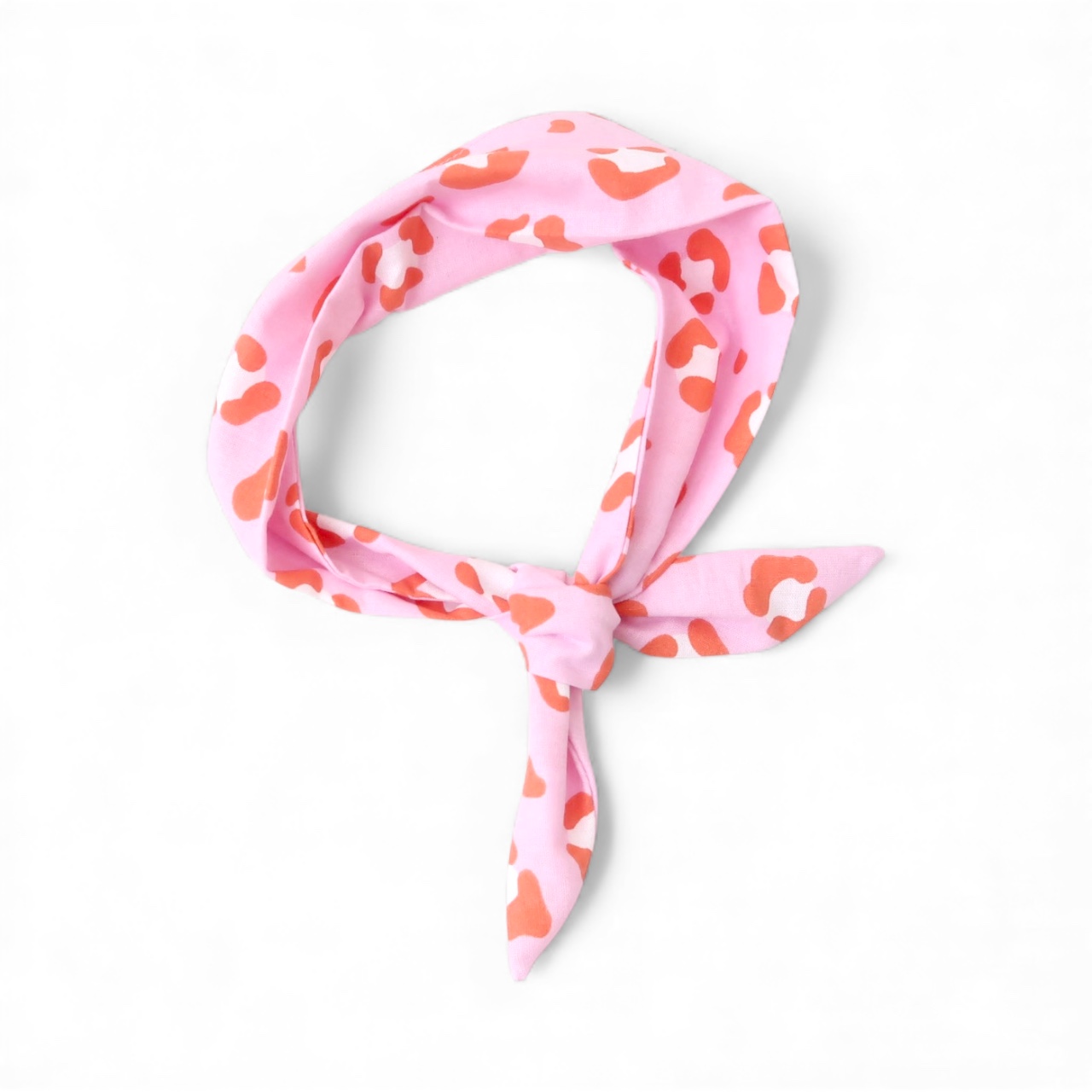 Twilly scarf | Pink leopard