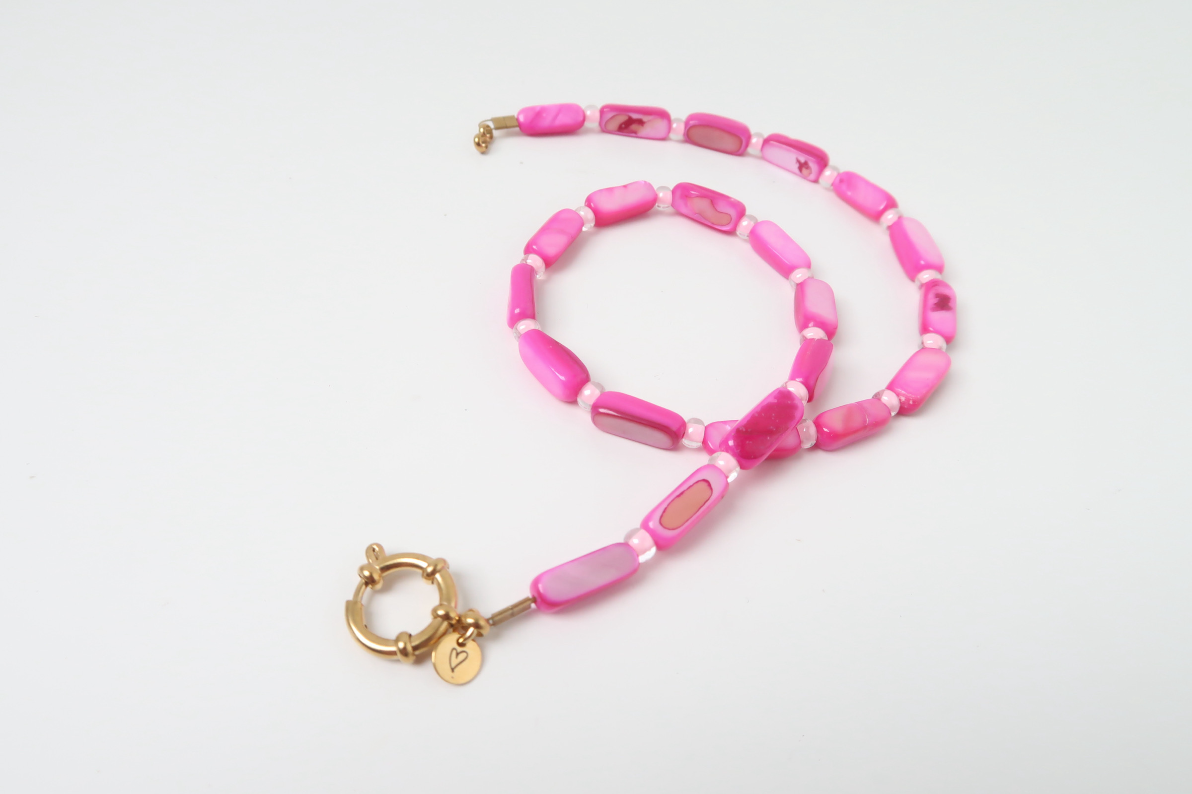 Necklace | Shell fuchsia