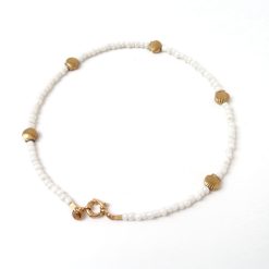 Necklace | Necklace shortie shell white