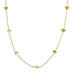 Necklace | Stainless steel hearts