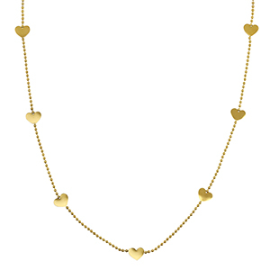Necklace | Stainless steel hearts