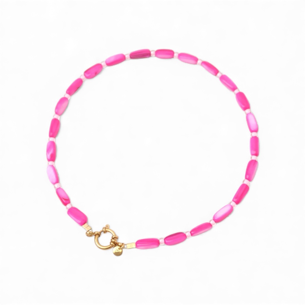 Necklace | Shell fuchsia