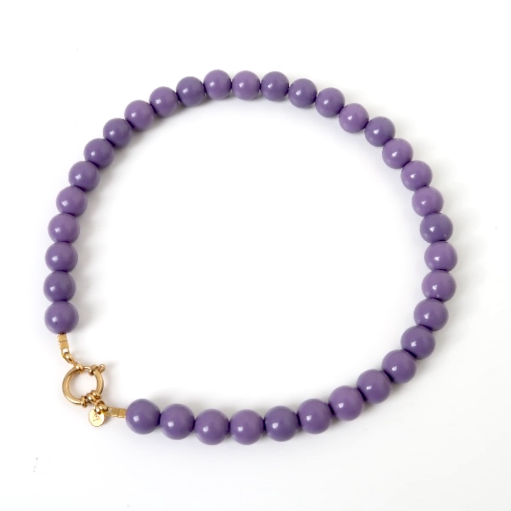 Necklace |  Bold beads dusty lilac T1