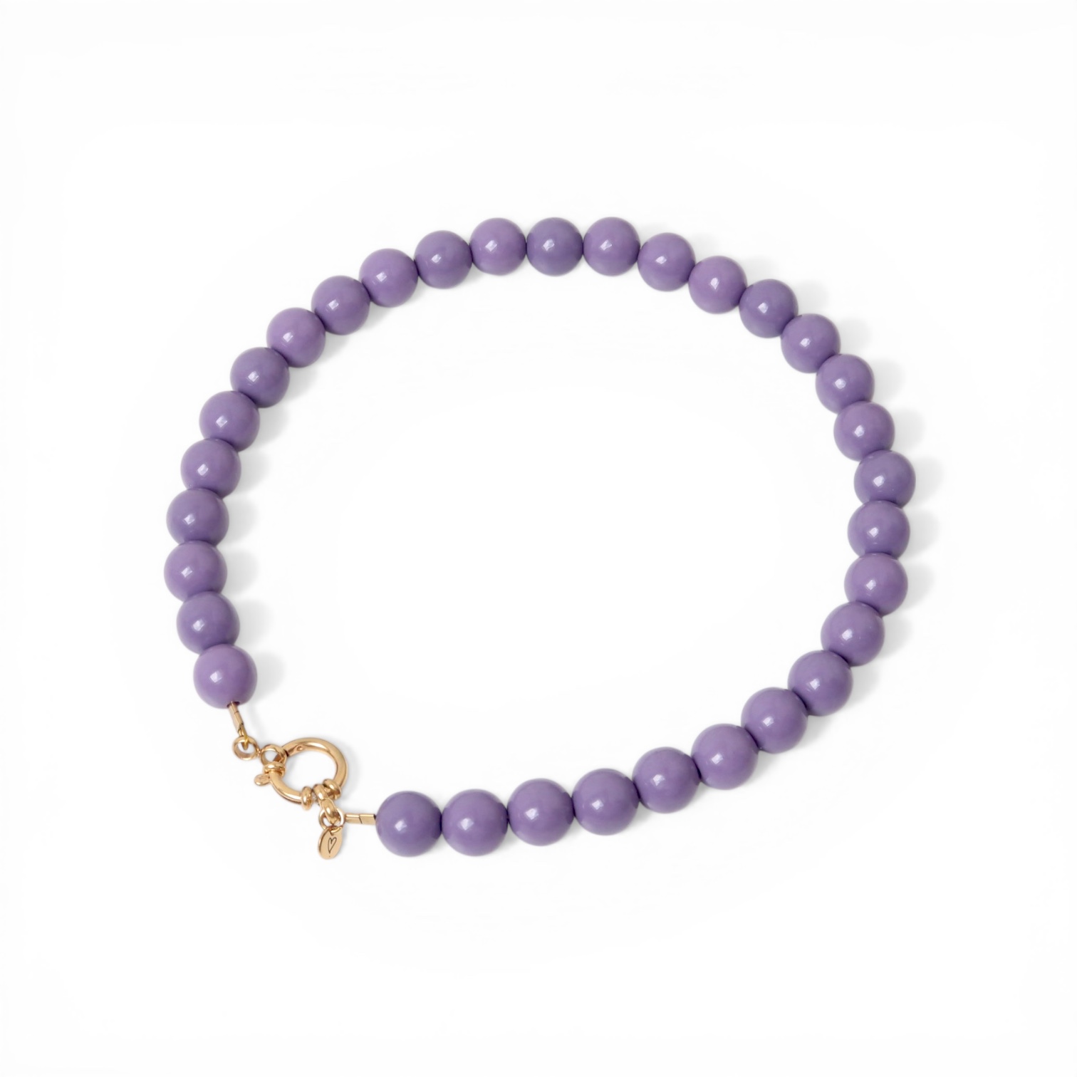 Necklace |  Bold beads dusty lilac T1